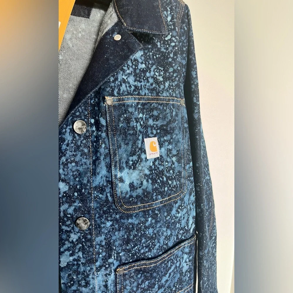 Carhartt Acid Wash Denim Chore Jacket Vintage Inspired, NWT - Picture 2 of 5